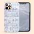 Custom Initials Toile Bookshelf Floral iPhone Case